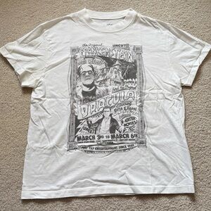 Brandy Melville White Graphic Tee